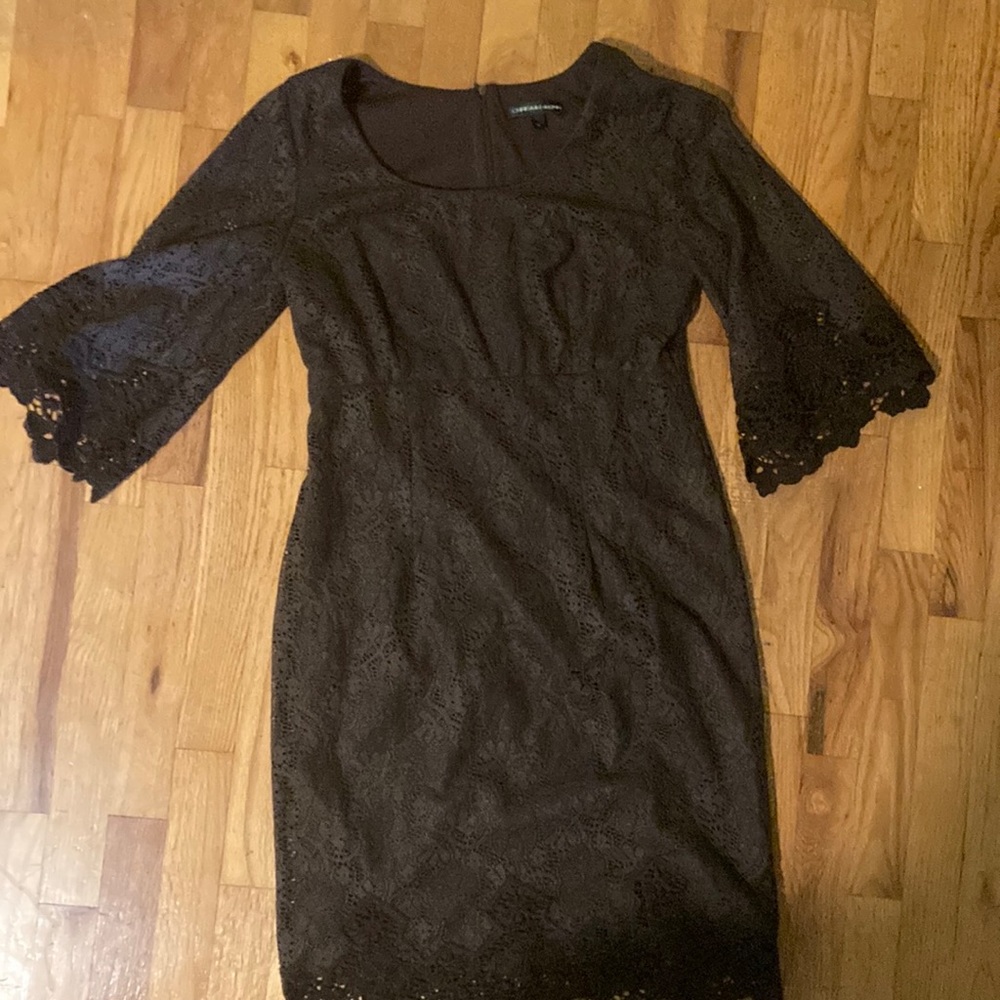NWOT brown lace dress